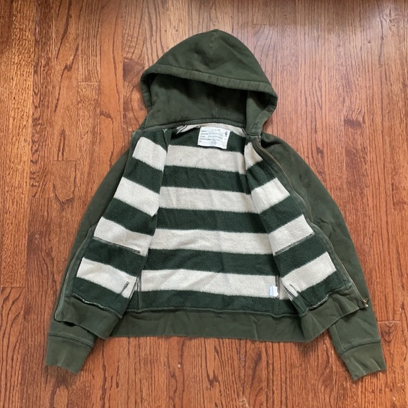 J. Crew Teddy Bear French Terry Full Zip Hoodie - Picture 3 of 4